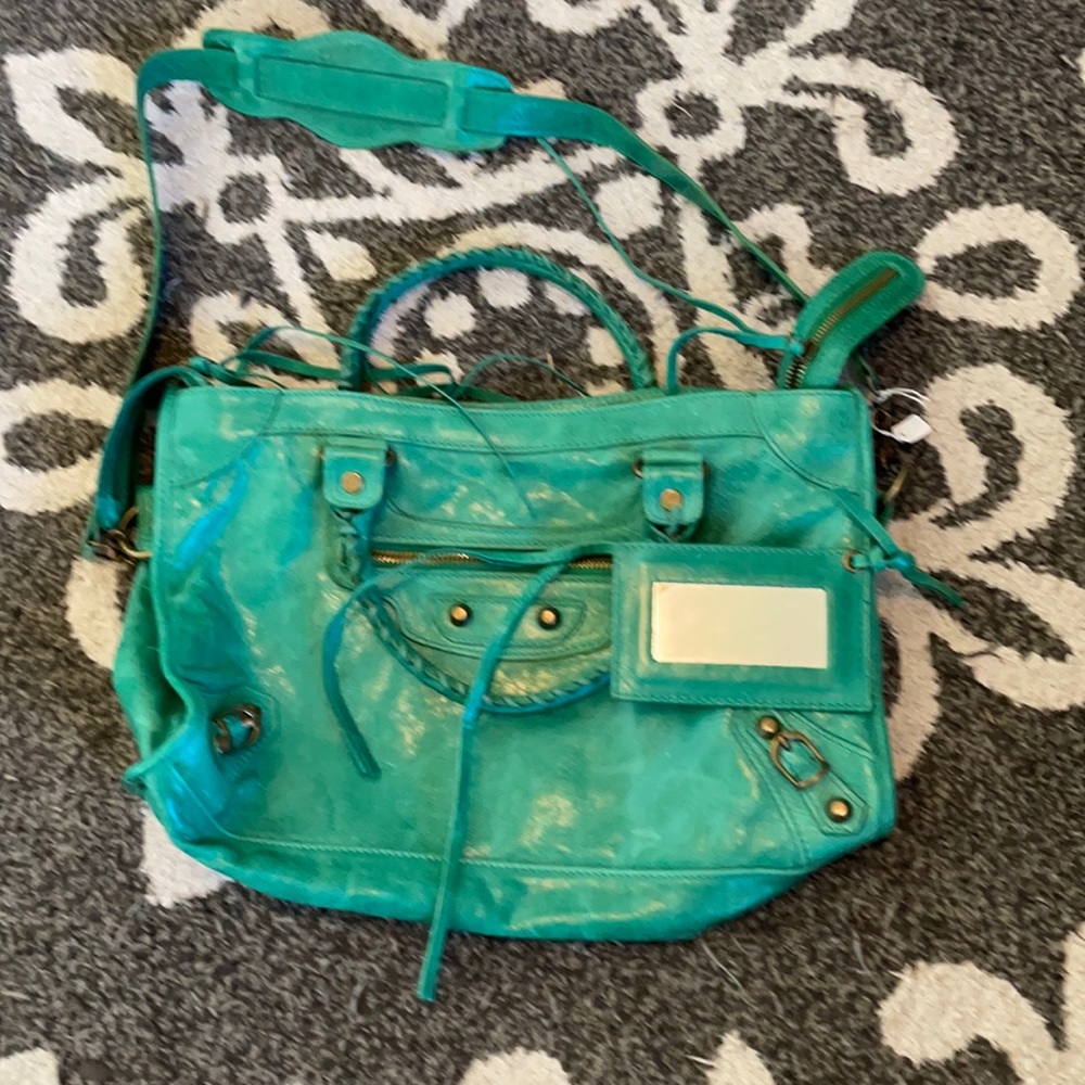 Green Italian purse